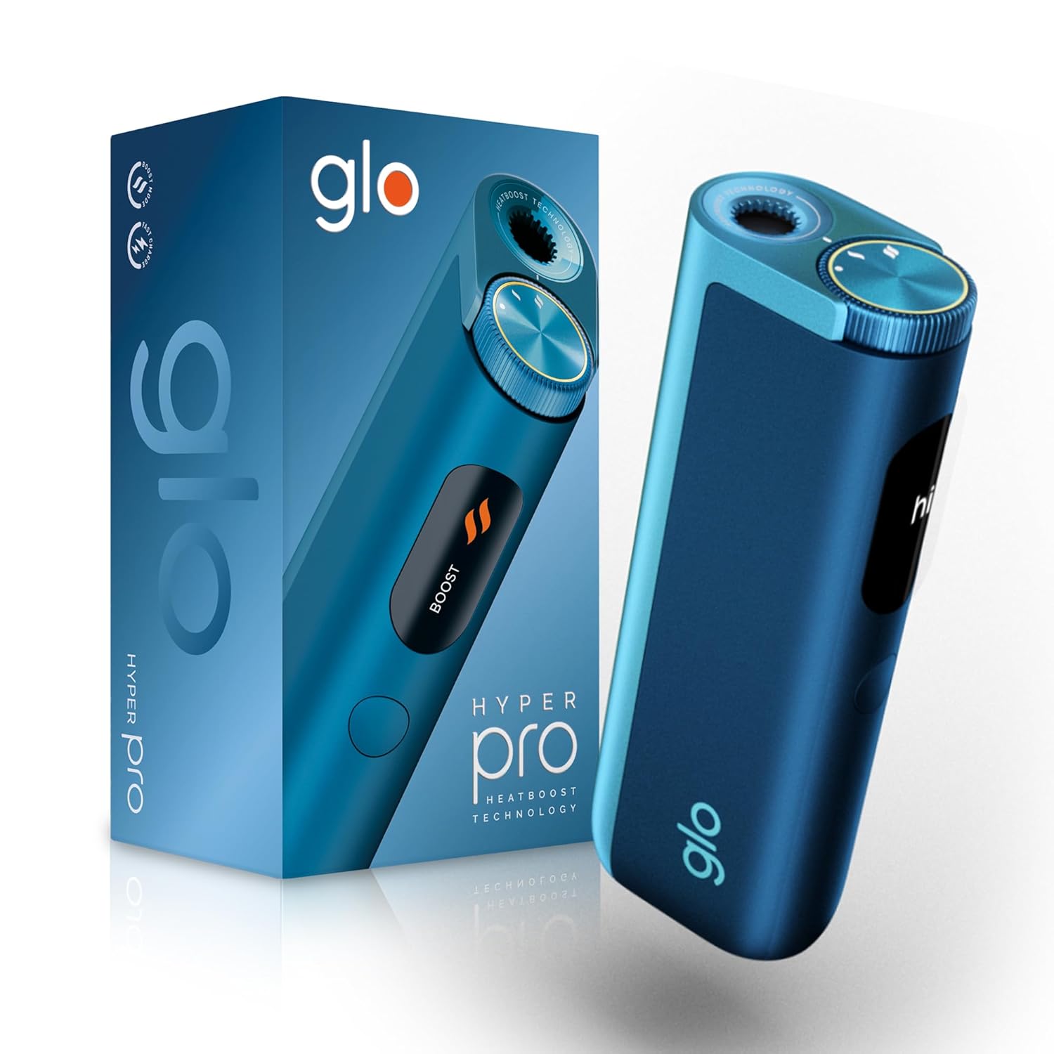 Glo Hyper Pro 加熱煙主機|HeatBoost 雙模式・免清潔不插刀・neo/Kent 菸彈適用 台灣現貨 1 Glo Hyper Pro 加熱煙主機實拍